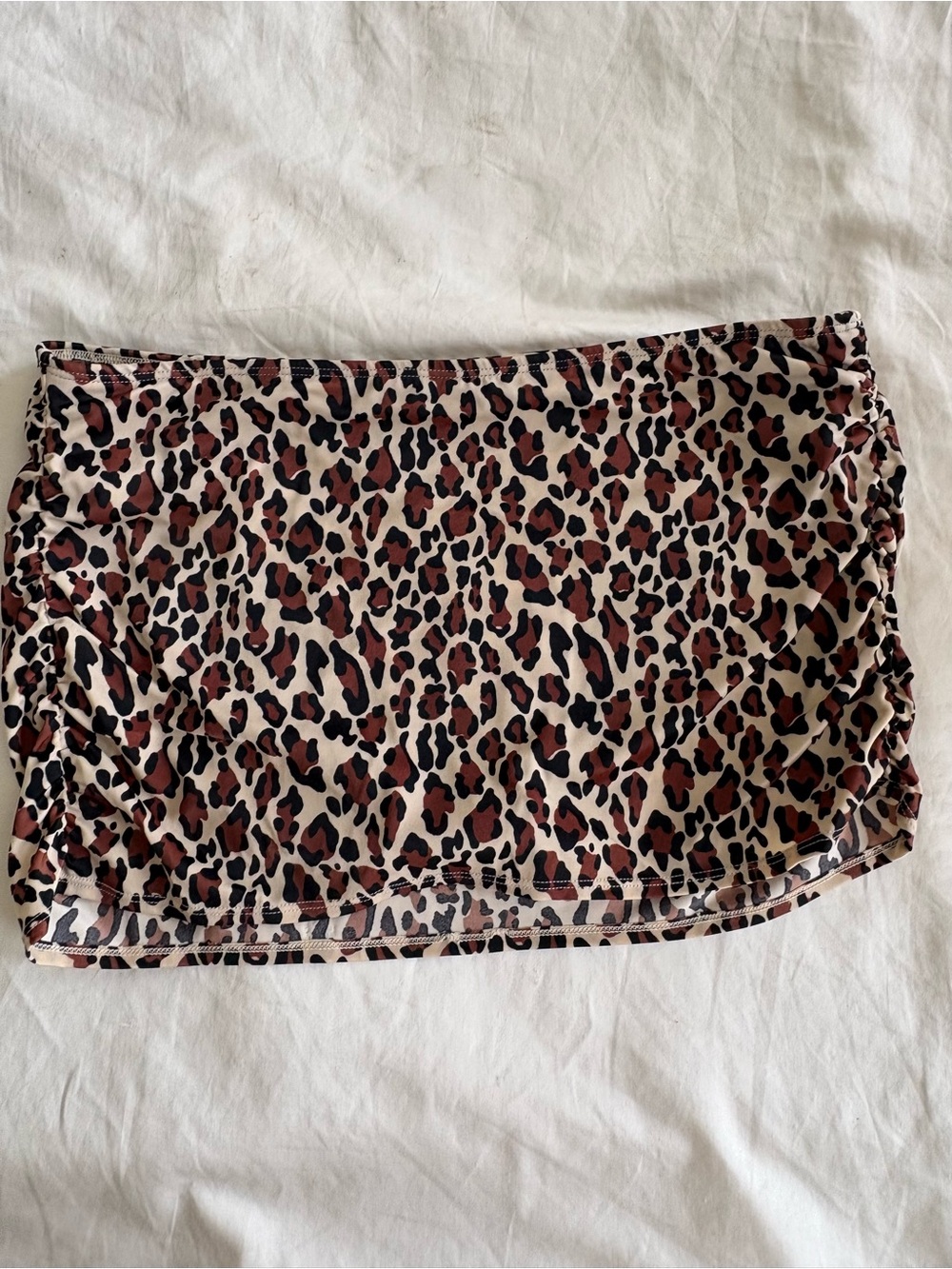 Leopard Print Mini swim skirt and bottoms  - Brown/Black